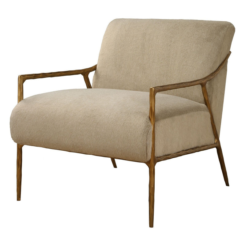 Uttermost - 23847 - Accent Chair - Kashmir - Aged Gold