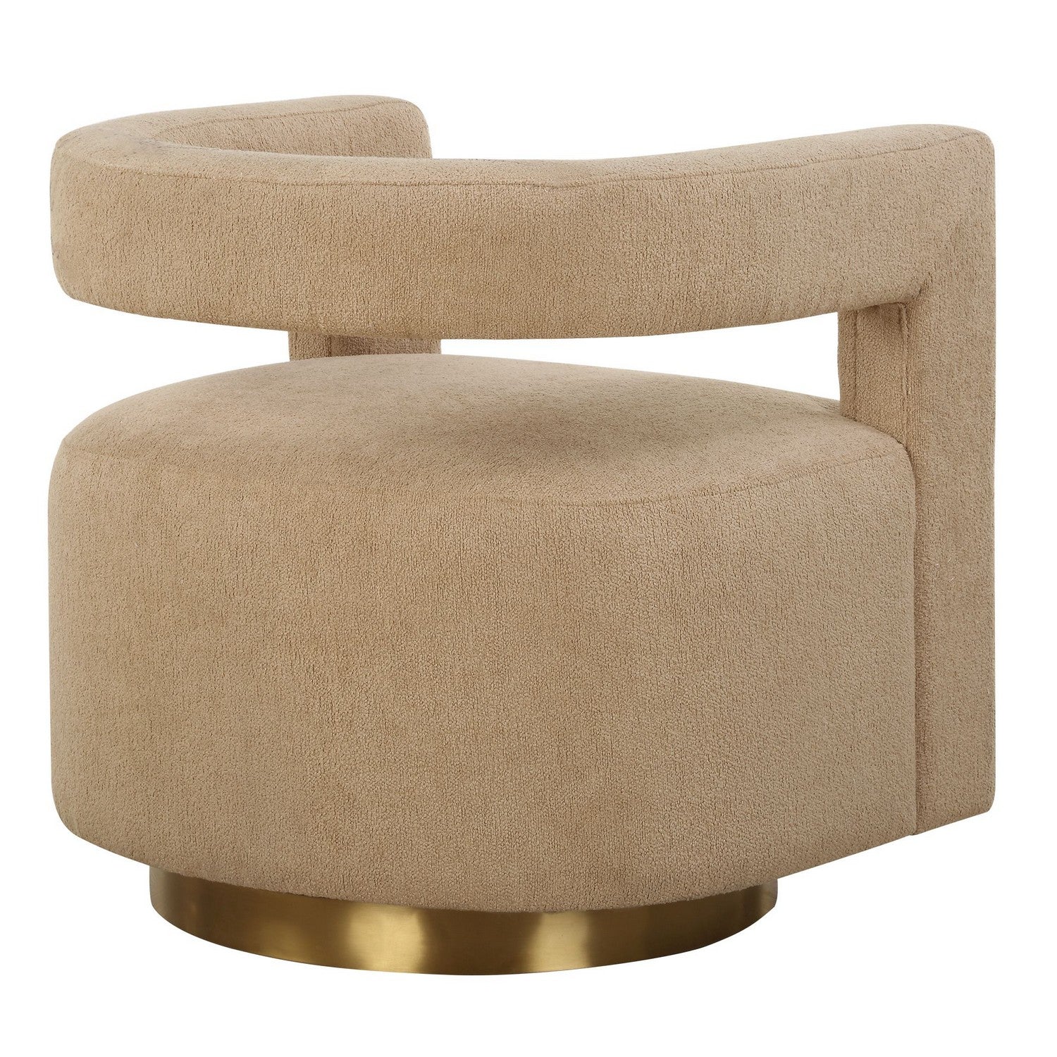 Uttermost - 23850 - Swivel Chair - Grounded - Brushed Brass