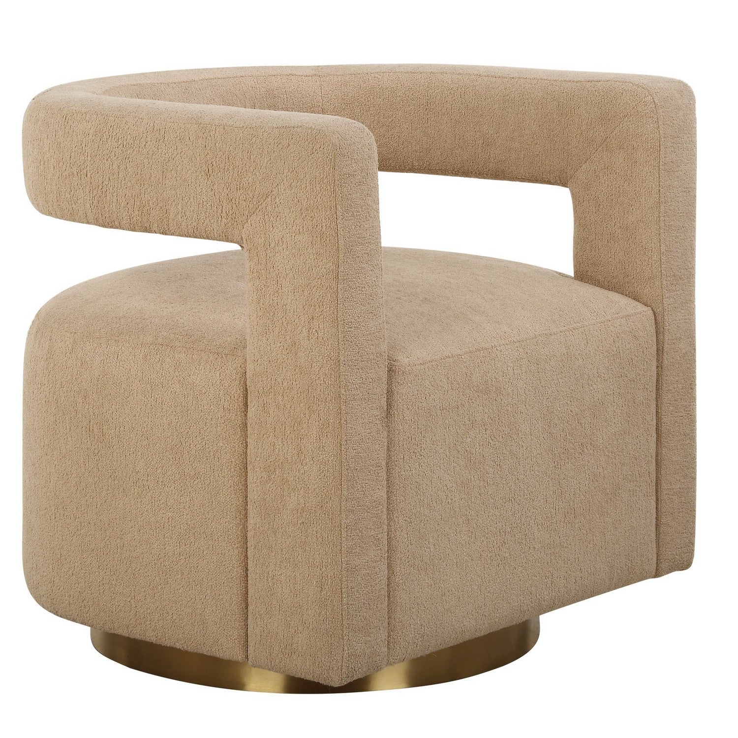 Uttermost - 23850 - Swivel Chair - Grounded - Brushed Brass