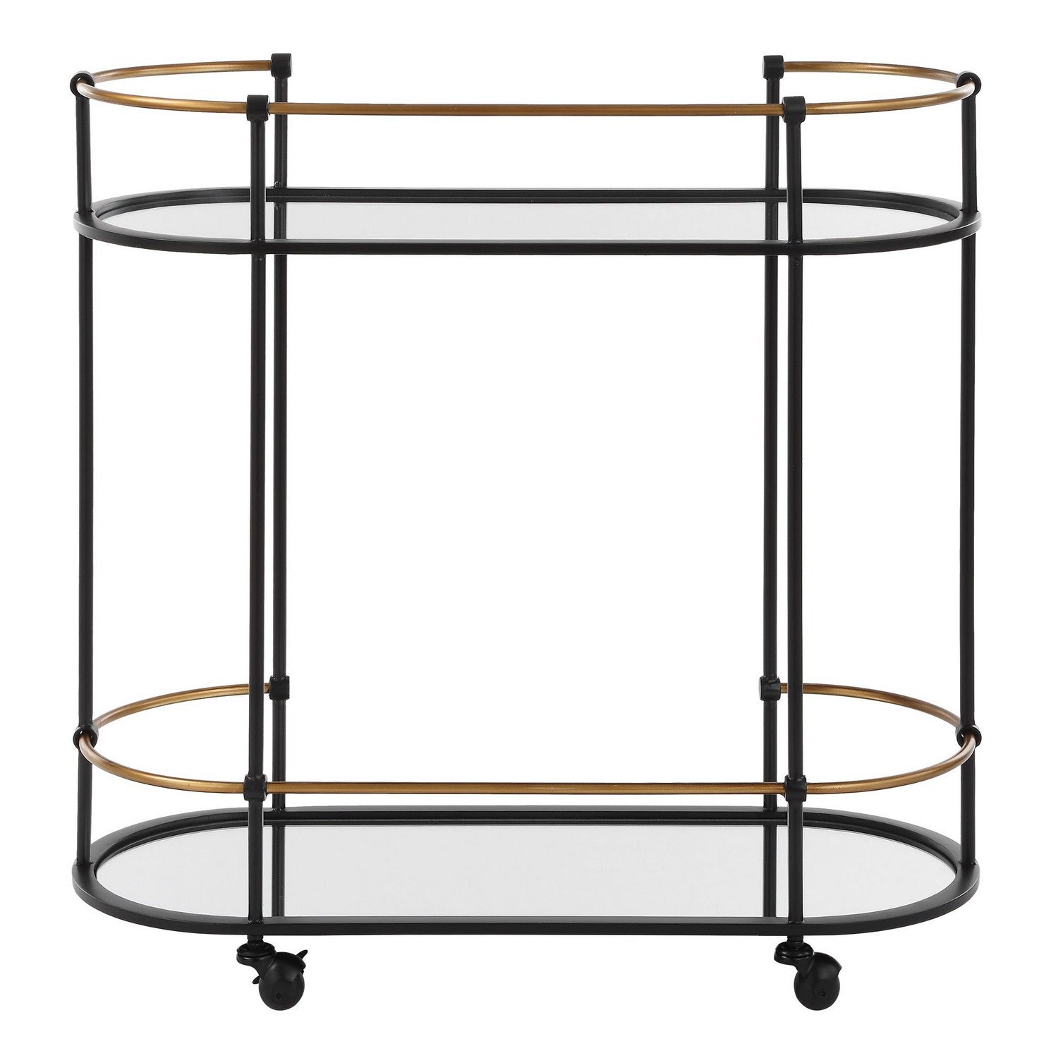 Uttermost - 24186 - Bar Cart - Andre - Satin Black