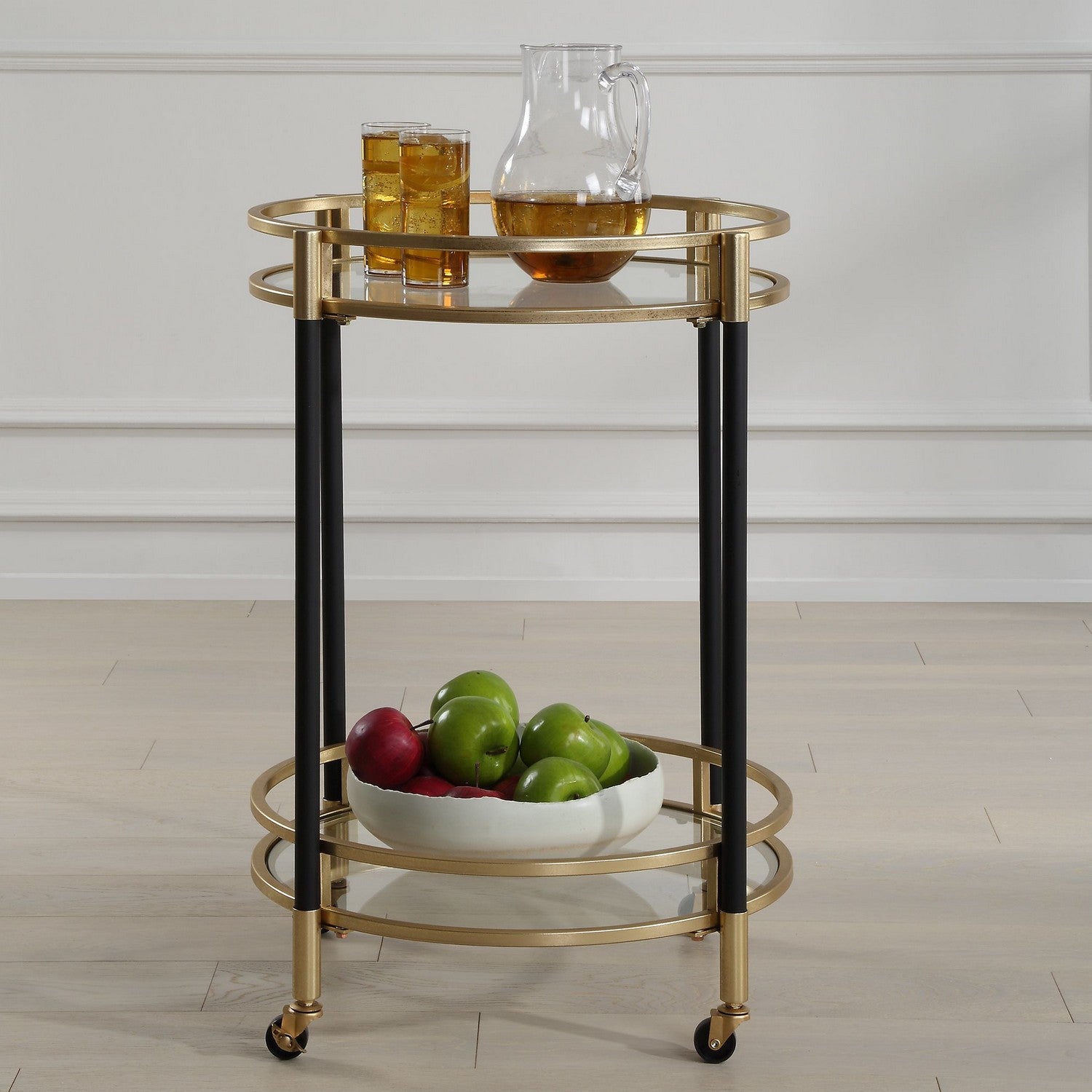 Uttermost - 24198 - Bar Cart - Dolly - Matte Black