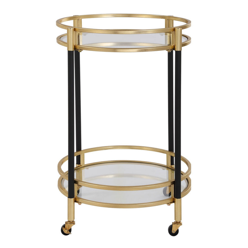 Uttermost - 24198 - Bar Cart - Dolly - Matte Black