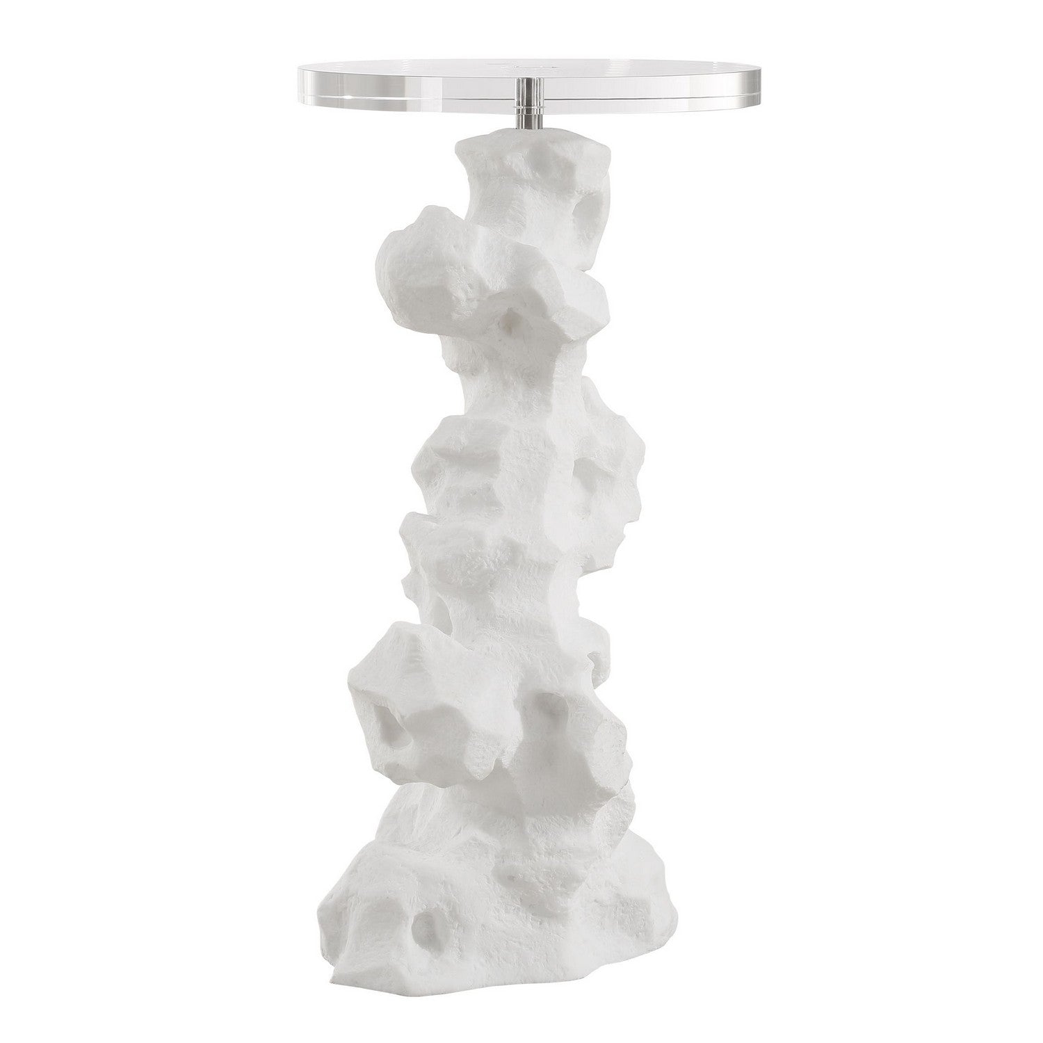 Uttermost - 24253 - Drink Table - Remnant - White Stone