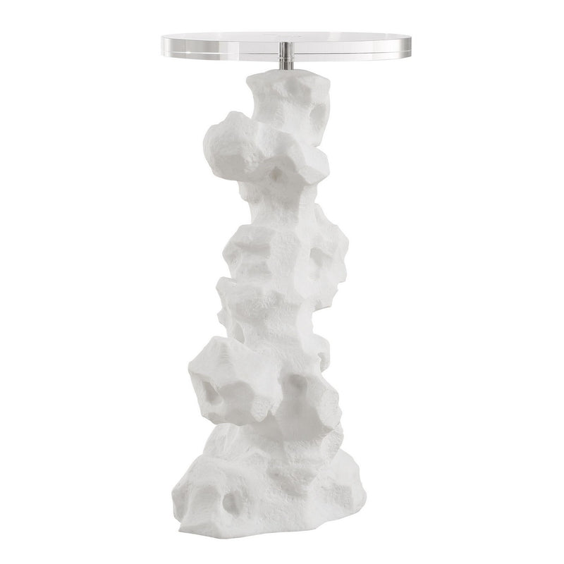Uttermost - 24253 - Drink Table - Remnant - White Stone