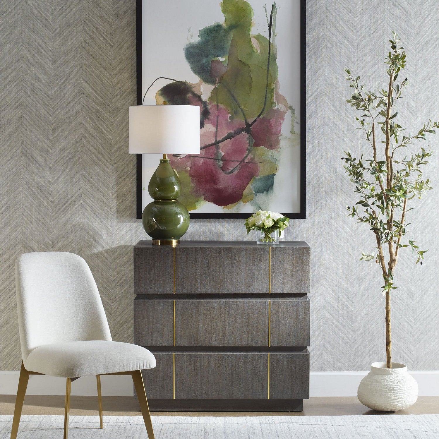 Uttermost - 24286 - Accent Chest - Between The Lines - Dark Walnut