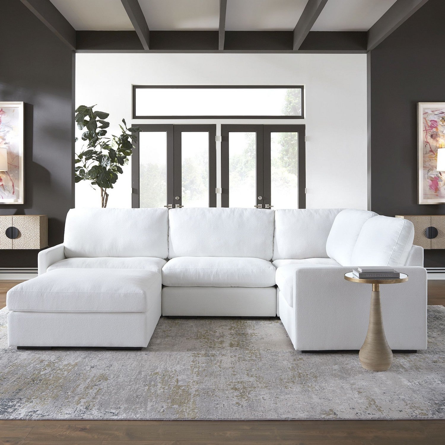 Uttermost - 24392 - Accent Table - Terra - Antique Brass