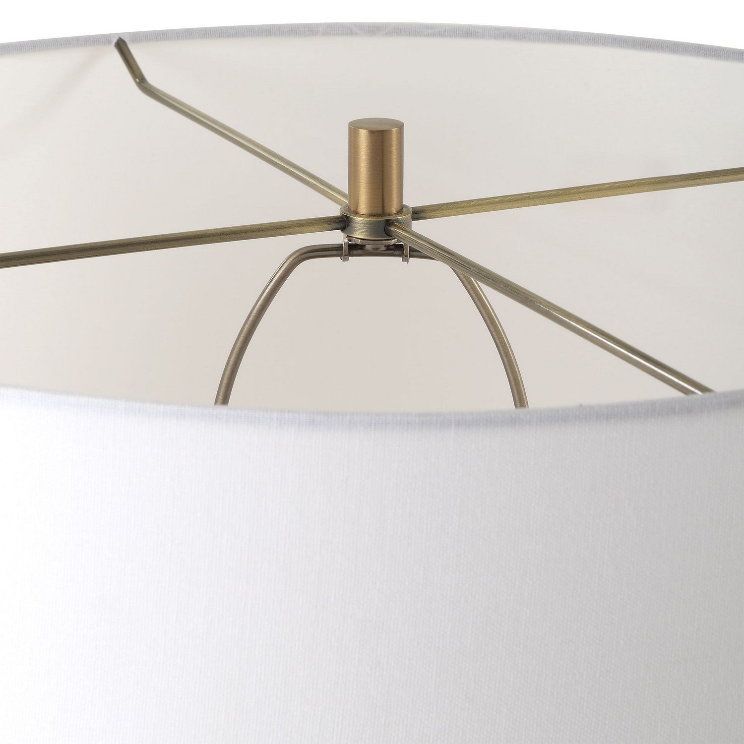 Uttermost - 30294 - One Light Floor Lamp - Knox - Antique Brass