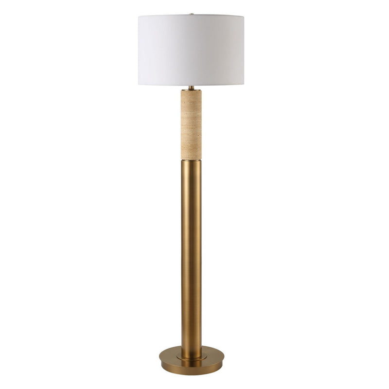 Uttermost - 30294 - One Light Floor Lamp - Knox - Antique Brass