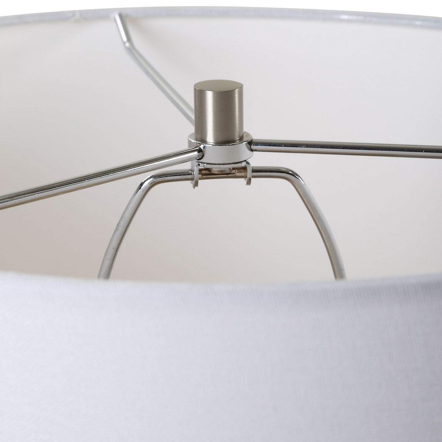 Uttermost - 30297-1 - One Light Table Lamp - Clear Sky - Brushed Nickel