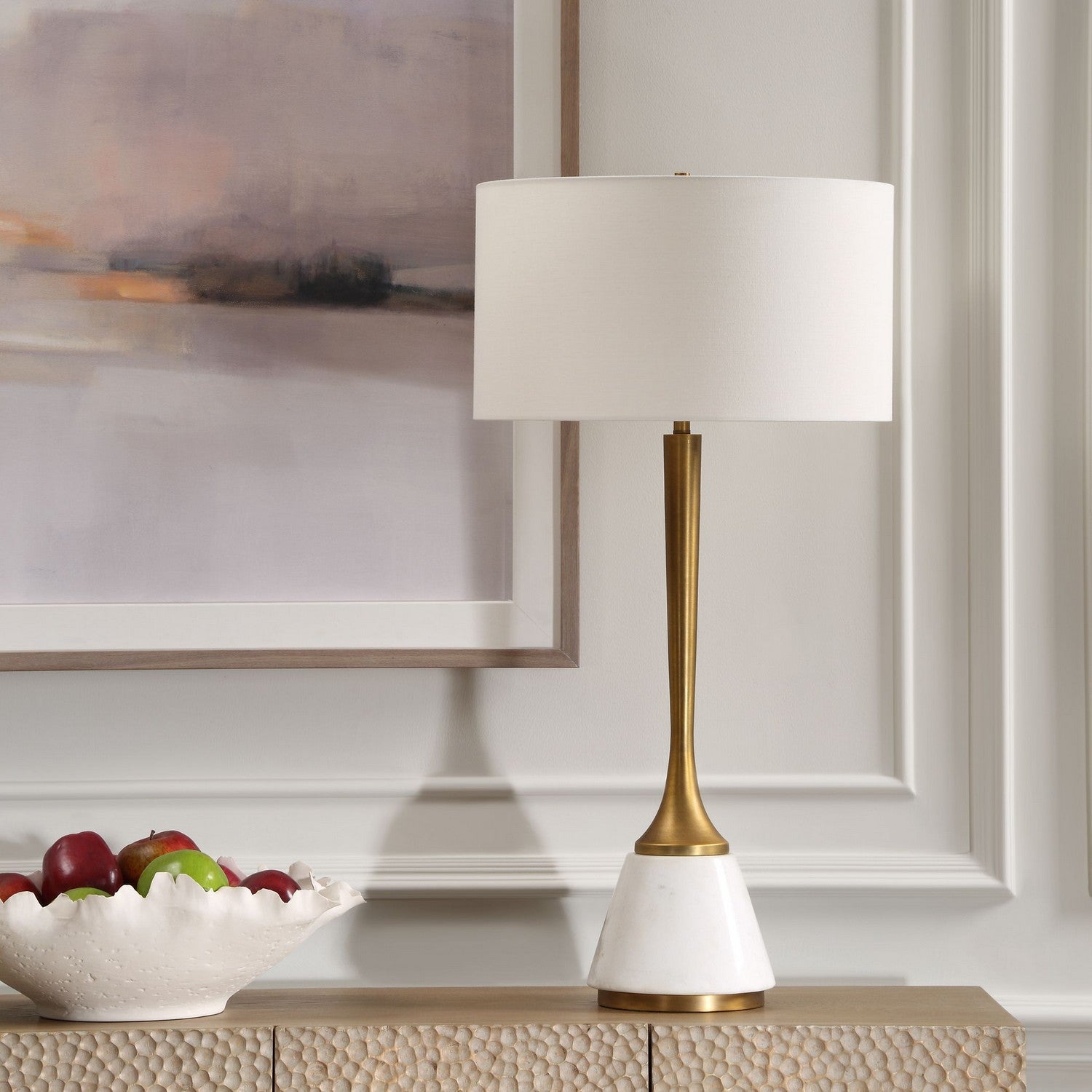 Uttermost - 30365 - One Light Table Lamp - Avola - Antique Brass