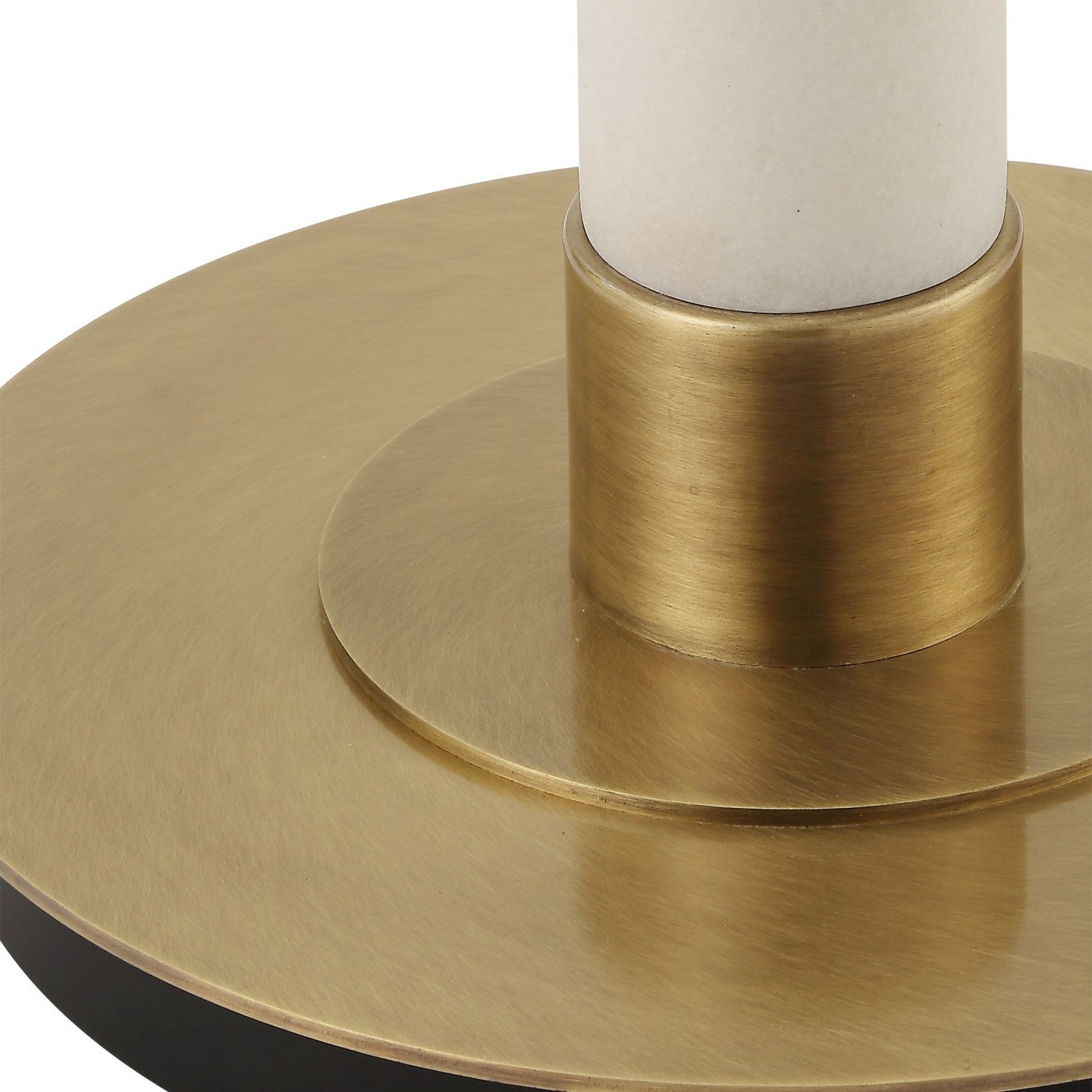 Uttermost - 30374 - One Light Floor Lamp - Faro - Brushed Antique Brass