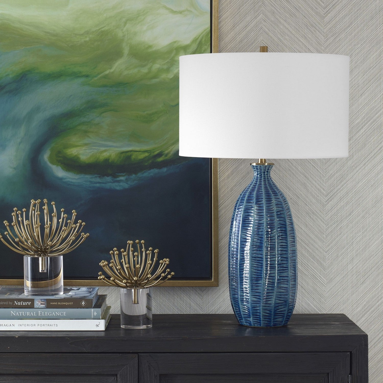 Uttermost - 30377-1 - One Light Table Lamp - Bixby - Antique Brass