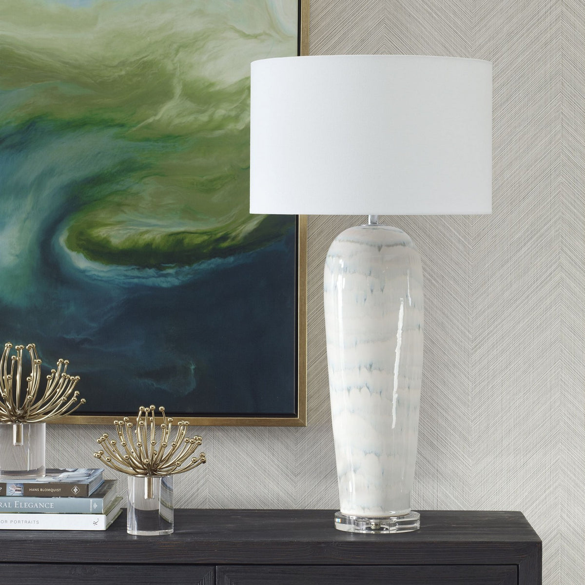 Uttermost - 30379-1 - One Light Table Lamp - Arden - Brushed Nickel