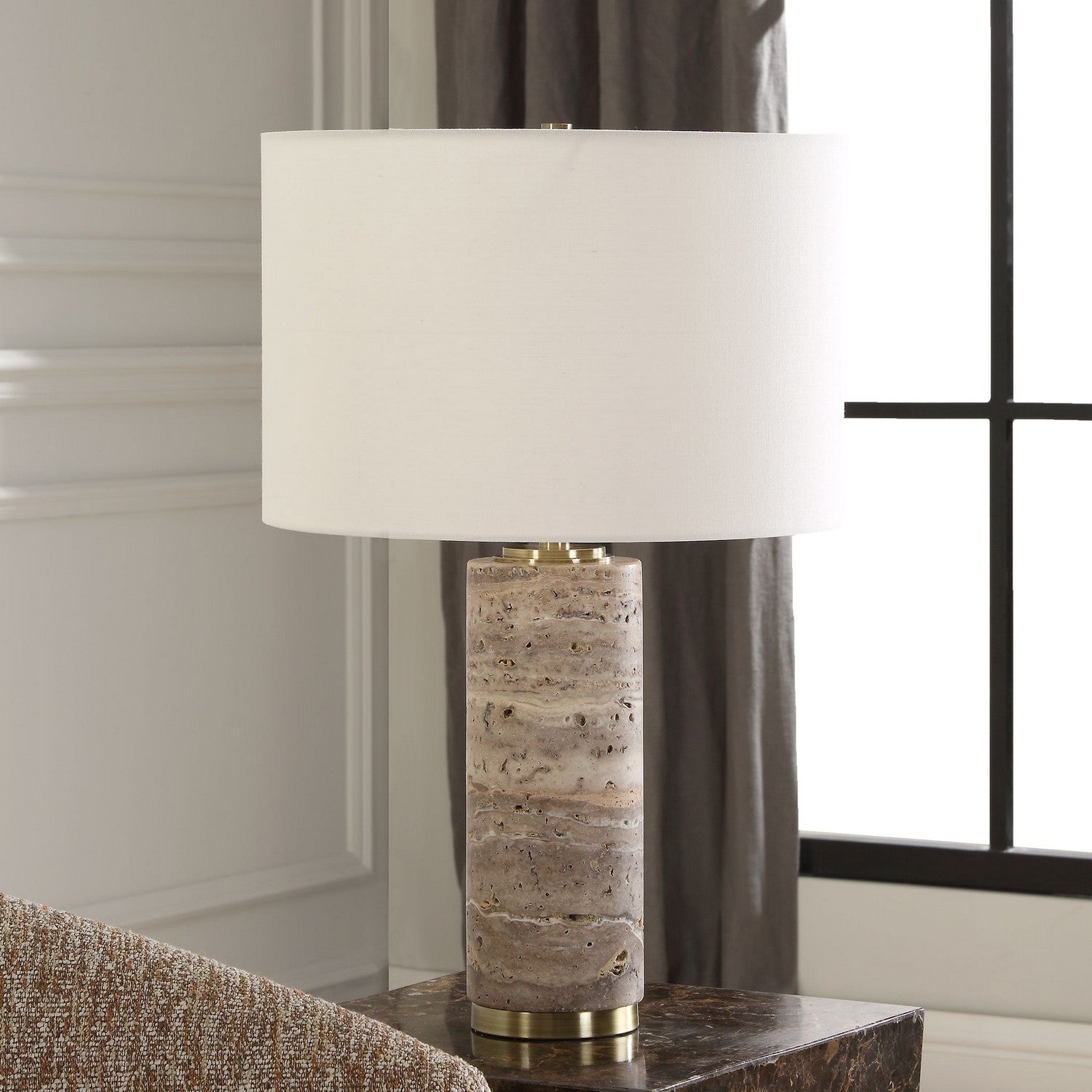 Uttermost - 30403 - One Light Table Lamp - Cortado - Antique Brass