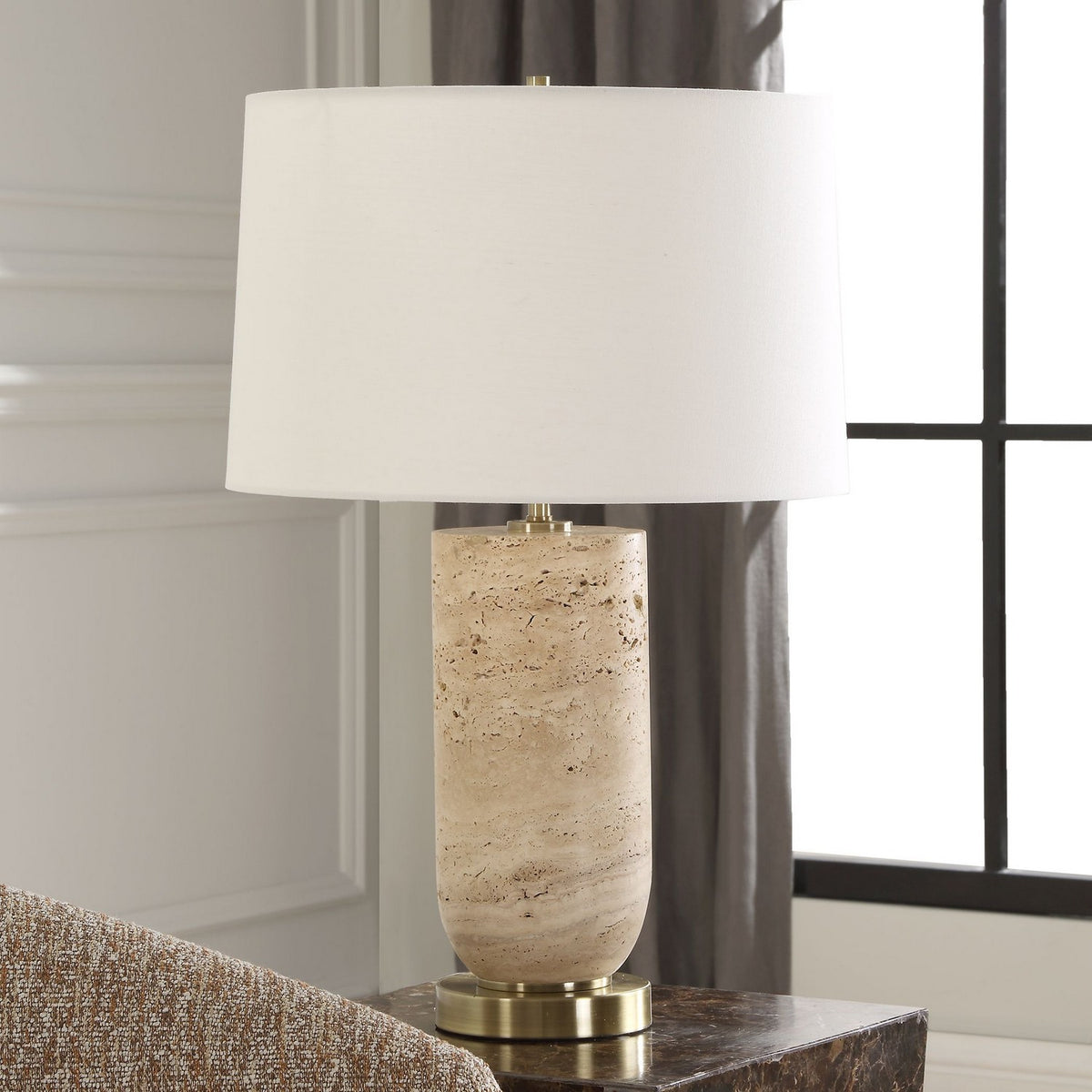 Uttermost - 30409-1 - One Light Table Lamp - Aubrey - Antique Brass