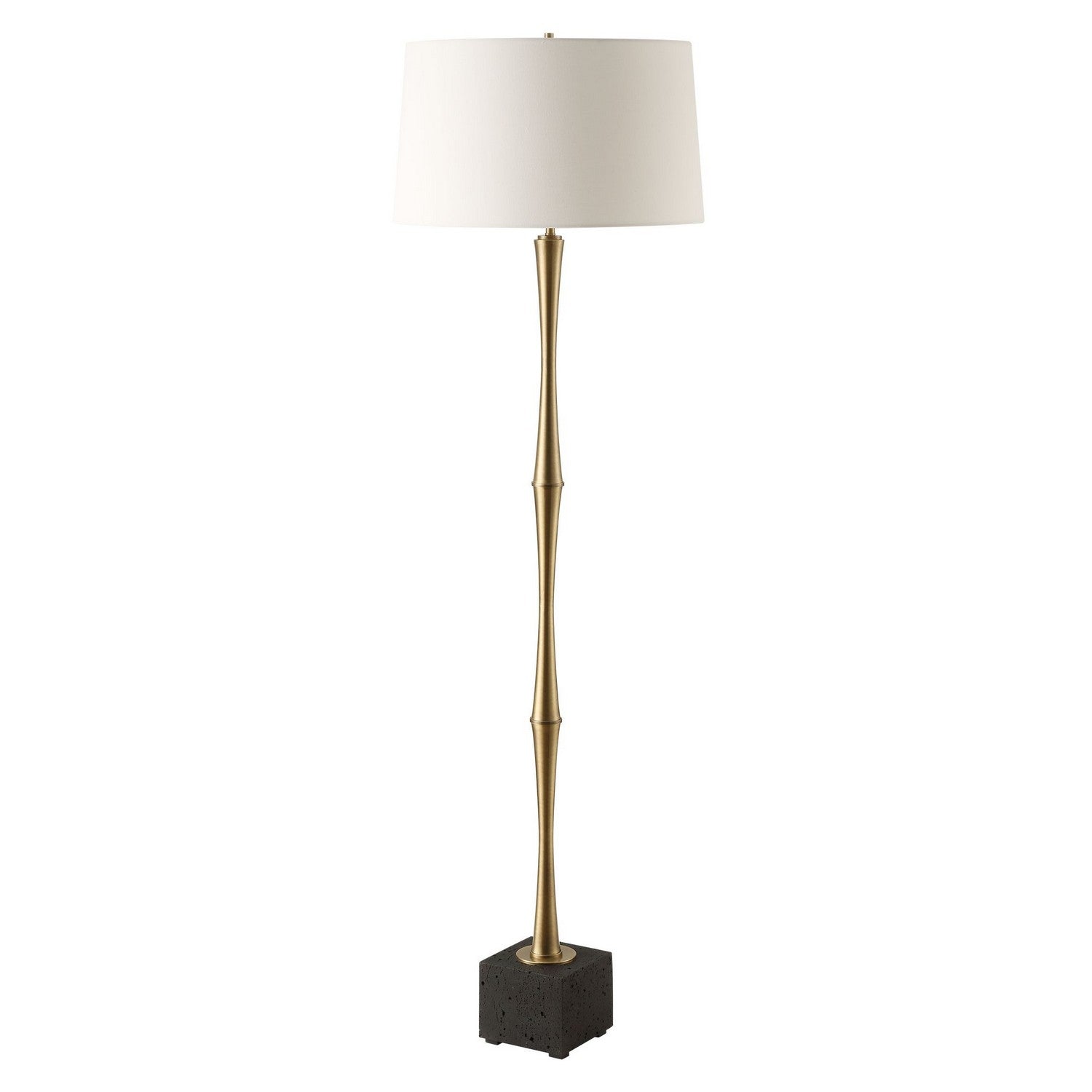 Uttermost - 30416 - One Light Floor Lamp - Shino - Antique Brass