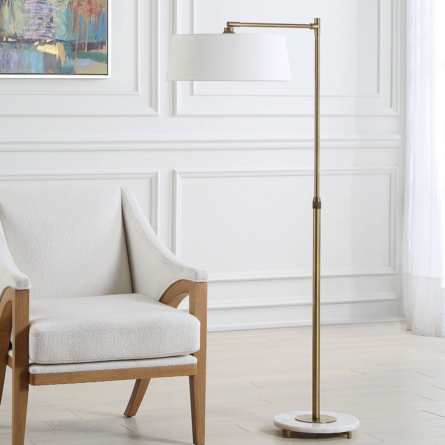 Uttermost - 30417-1 - One Light Floor Lamp - Branch Out - Antique Brushed Brass