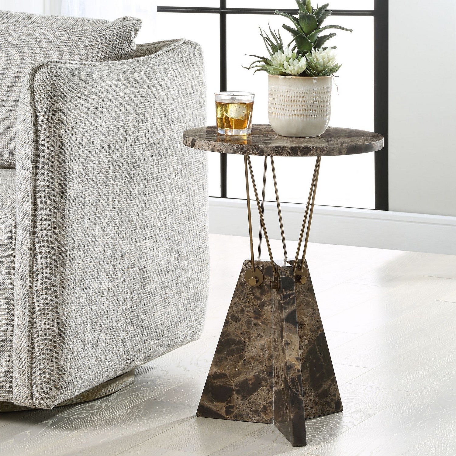 Uttermost - 50002 - Accent Table - Levitate - Brass