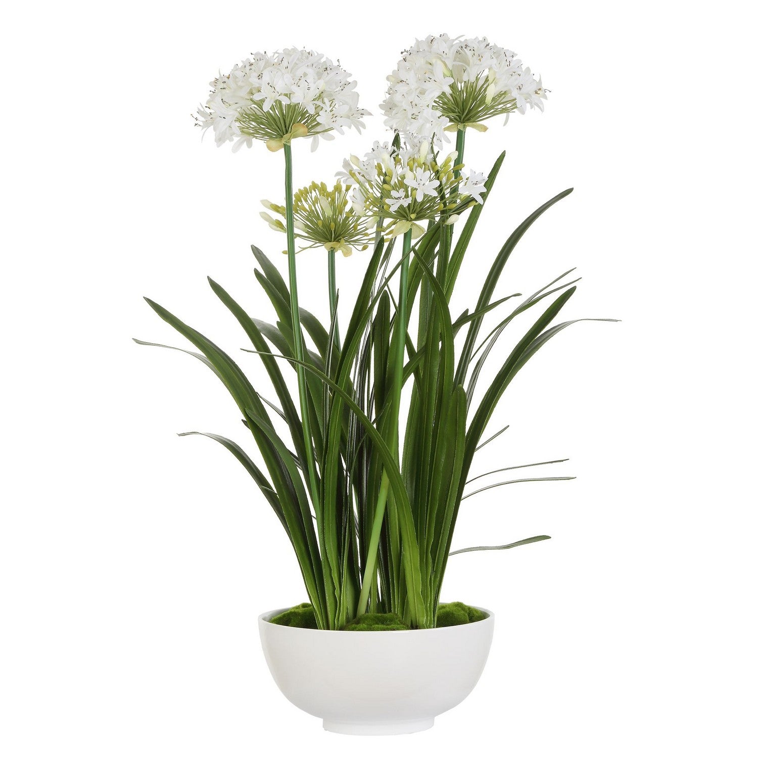 Uttermost - 60221 - Centerpiece - Purity Agapanthus - Gloss White