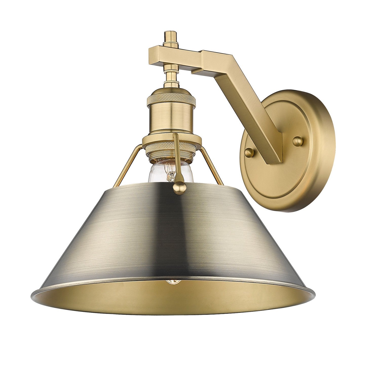 Golden - 3306-1W BCB-AB - One Light Wall Sconce - Orwell - Brushed Champagne Bronze