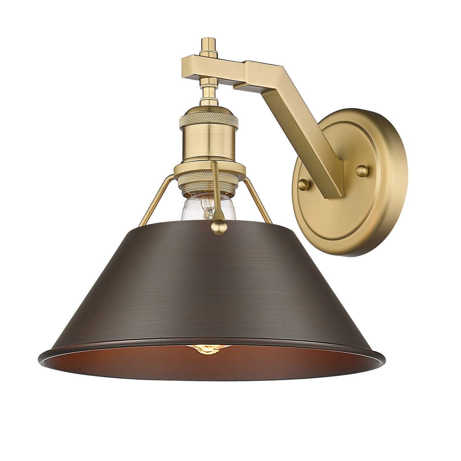 Golden - 3306-1W BCB-RBZ - One Light Wall Sconce - Orwell - Brushed Champagne Bronze