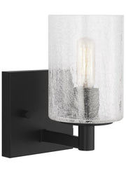 Generation Lighting - GLV1031MBK - One Light Wall / Bath Sconce - Parker - Midnight Black