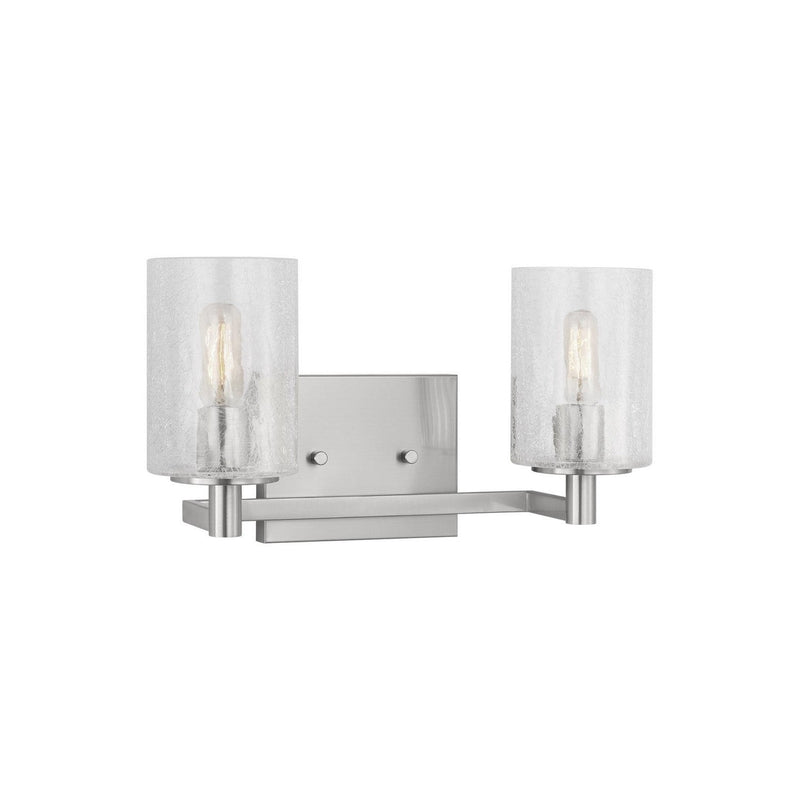 Generation Lighting - GLV1032BS - Two Light Wall / Bath - Parker - Brushed Steel
