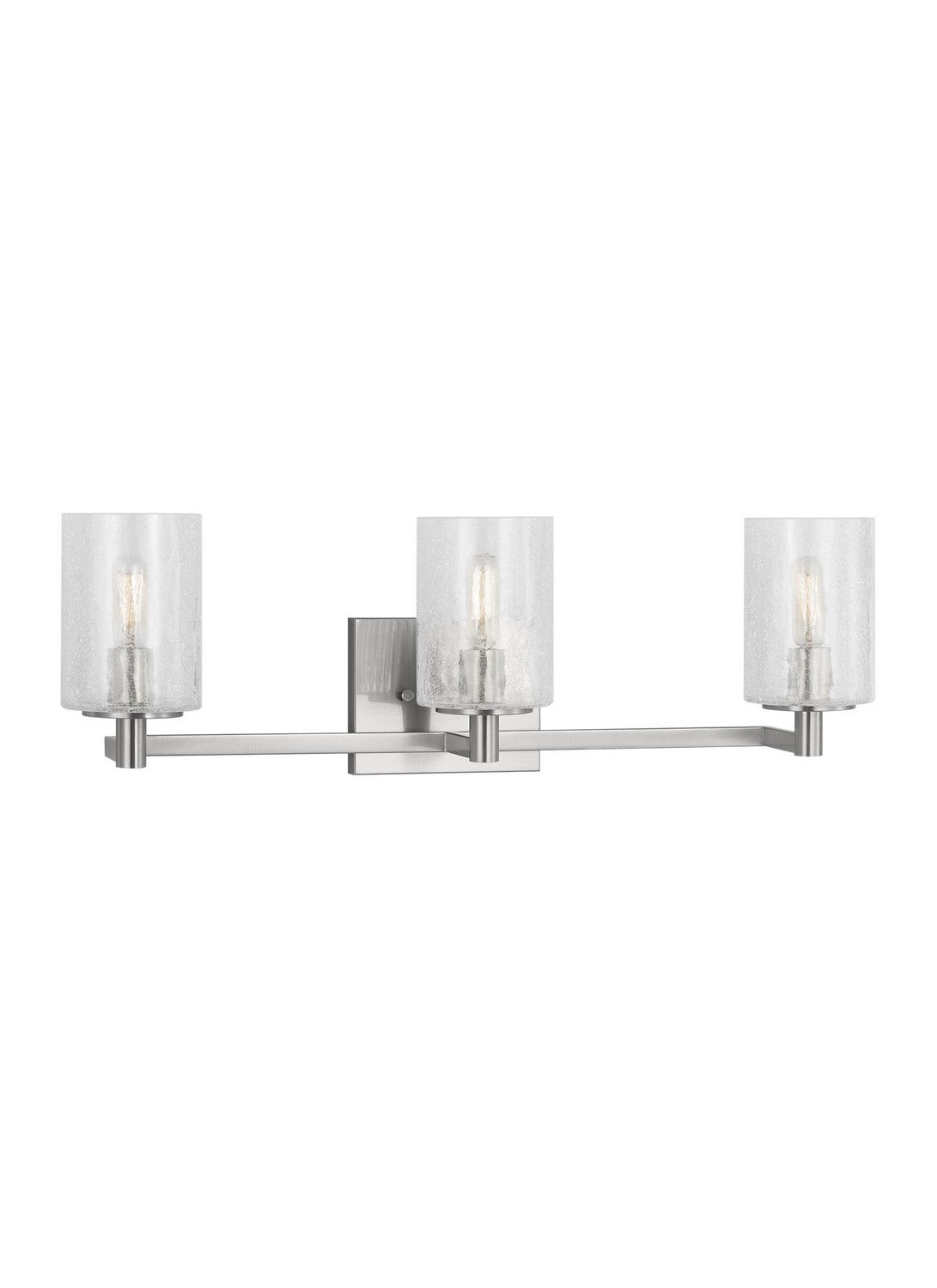 Generation Lighting - GLV1033BS - Three Light Wall / Bath - Parker - Brushed Steel