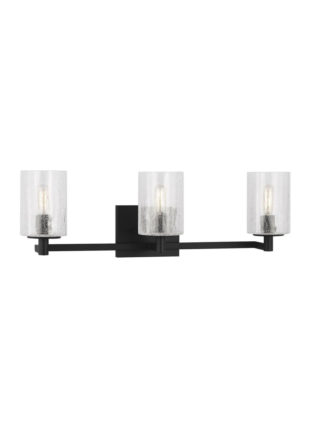 Generation Lighting - GLV1033MBK - Three Light Wall / Bath - Parker - Midnight Black