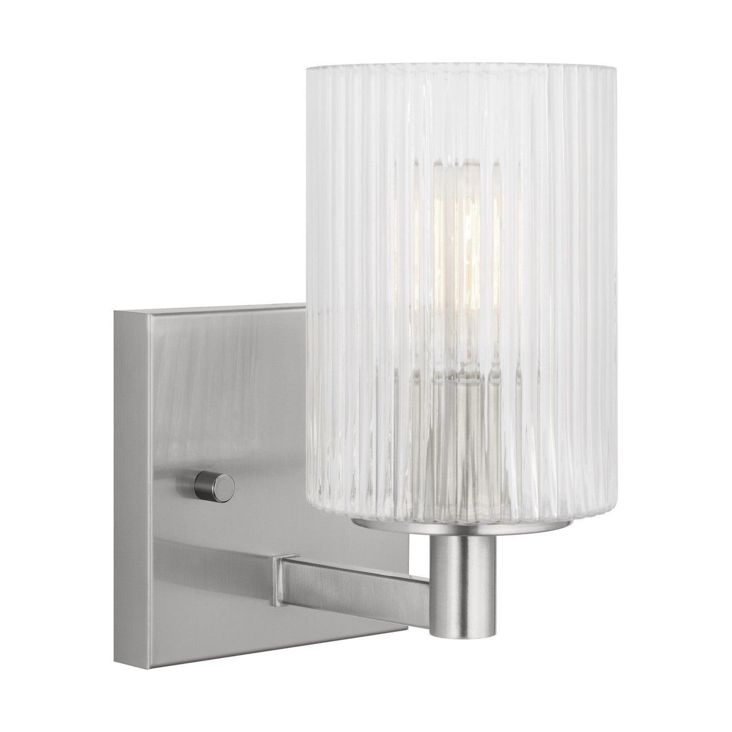 Generation Lighting - GLV1041BS - One Light Wall / Bath Sconce - Lando - Brushed Steel