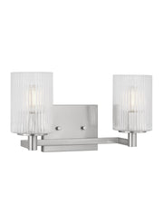 Generation Lighting - GLV1042BS - Two Light Wall / Bath - Lando - Brushed Steel