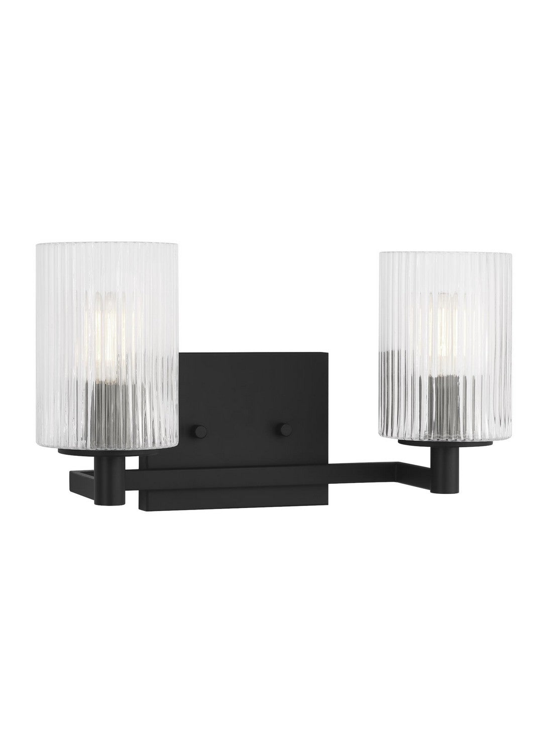 Generation Lighting - GLV1042MBK - Two Light Wall / Bath - Lando - Midnight Black
