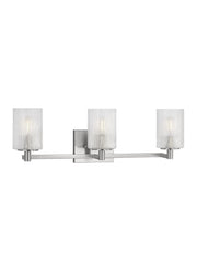 Generation Lighting - GLV1043BS - Three Light Wall / Bath - Lando - Brushed Steel