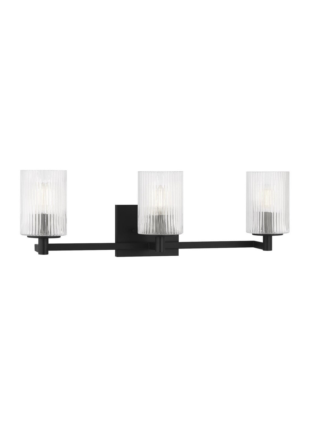 Generation Lighting - GLV1043MBK - Three Light Wall / Bath - Lando - Midnight Black