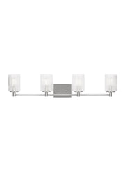 Generation Lighting - GLV1044BS - Four Light Wall / Bath - Lando - Brushed Steel