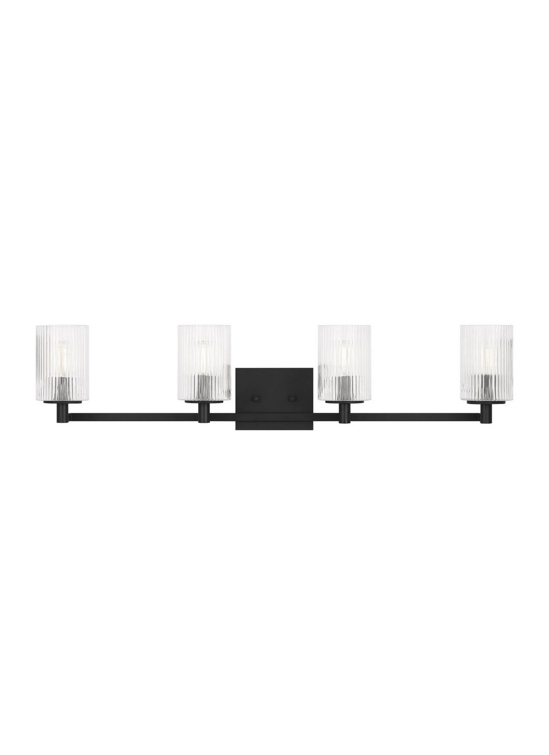 Generation Lighting - GLV1044MBK - Four Light Wall / Bath - Lando - Midnight Black