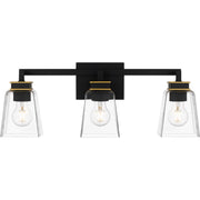 Quoizel - ALY8623MBK - Three Light Bath - Almany - Matte Black