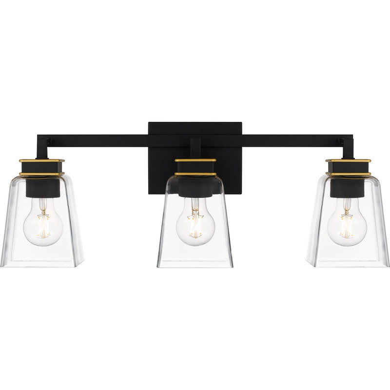Quoizel - ALY8623MBK - Three Light Bath - Almany - Matte Black