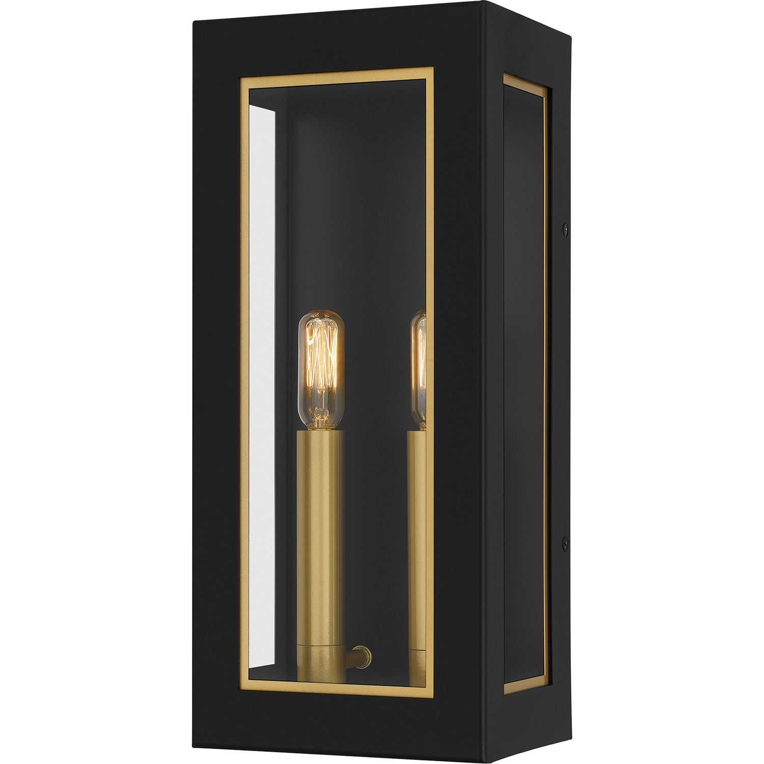 Quoizel - BBN8406MBK - Two Light Outdoor Wall Mount - Bourbon - Matte Black