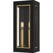 Quoizel - BBN8406MBK - Two Light Outdoor Wall Mount - Bourbon - Matte Black
