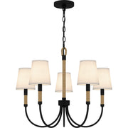 Quoizel - BYL5025MBK - Five Light Chandelier - Bayside - Matte Black
