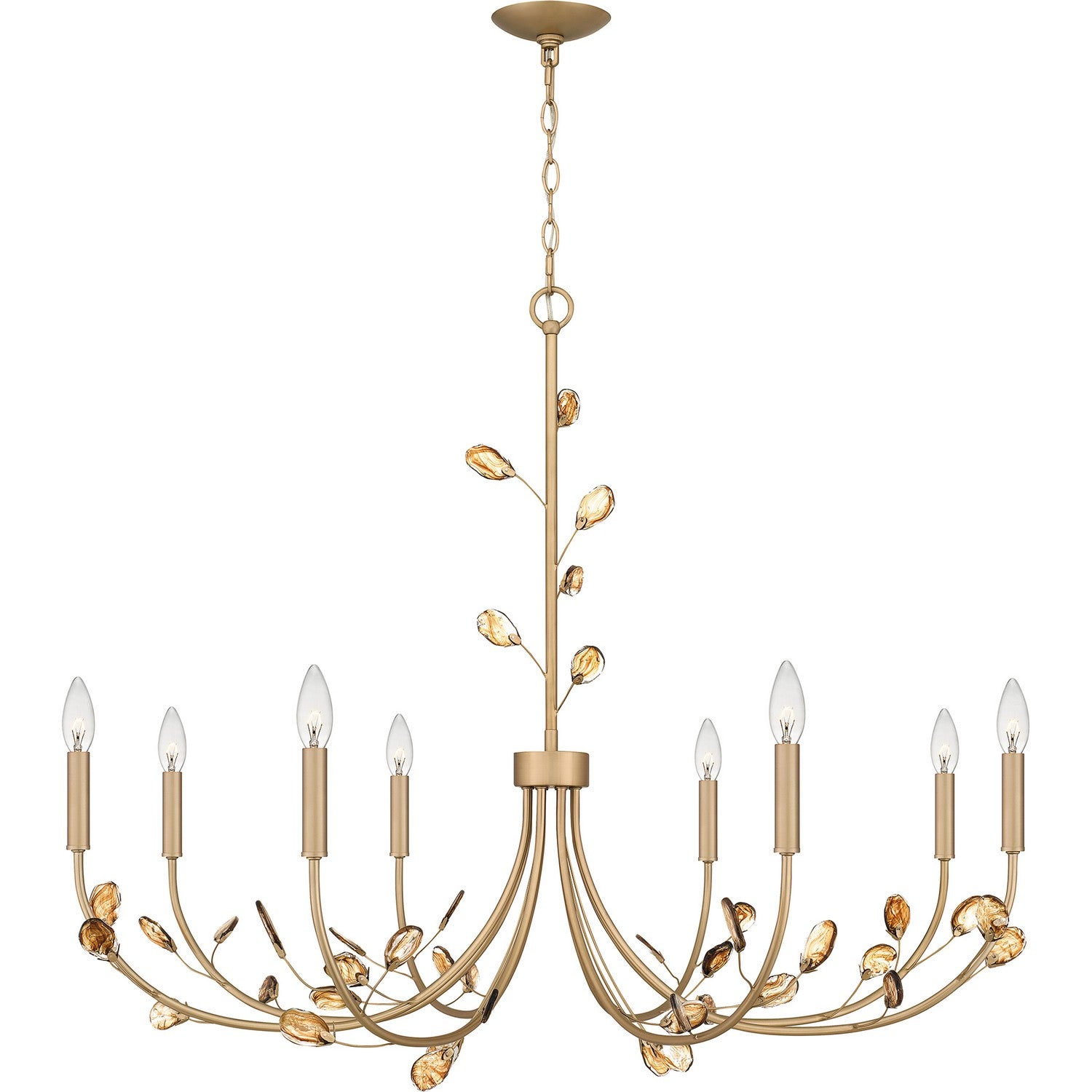 Quoizel - HEI5040BGD - Eight Light Chandelier - Heiress - Bronze Gold
