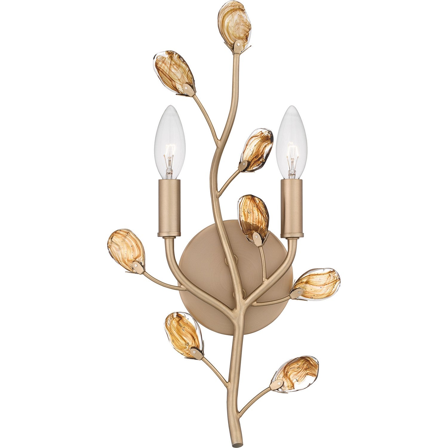 Quoizel - HEI8709BGD - Two Light Wall Sconce - Heiress - Bronze Gold