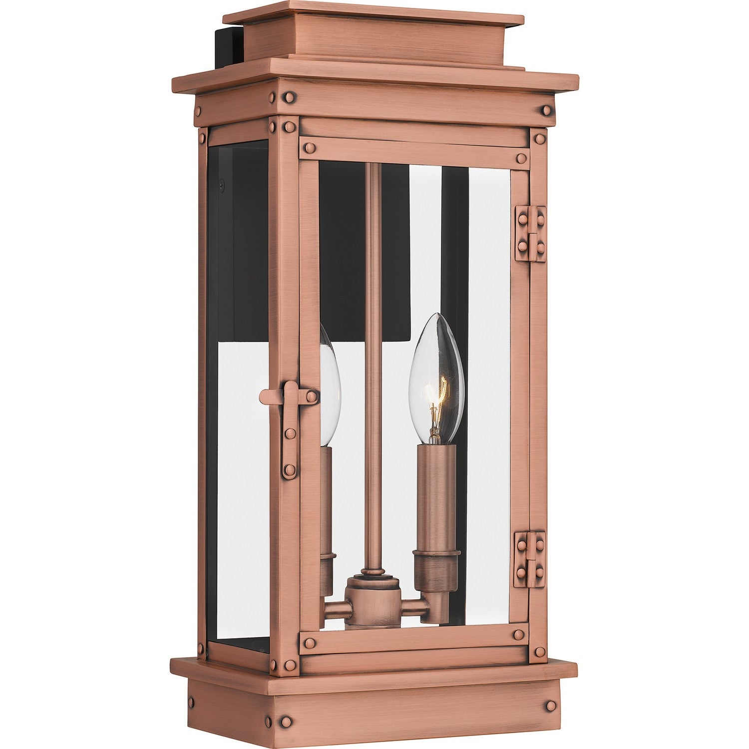 Quoizel - NOE8407AC - Two Light Outdoor Wall Mount - Noelle - Aged Copper