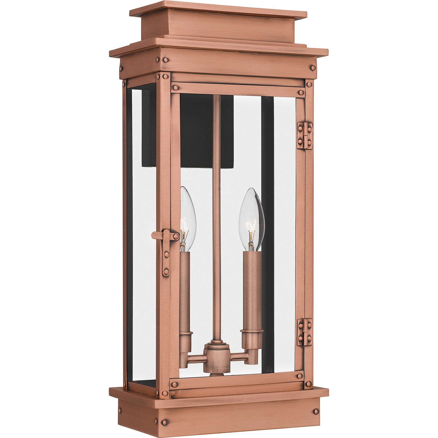 Quoizel - NOE8409AC - Two Light Outdoor Wall Mount - Noelle - Aged Copper
