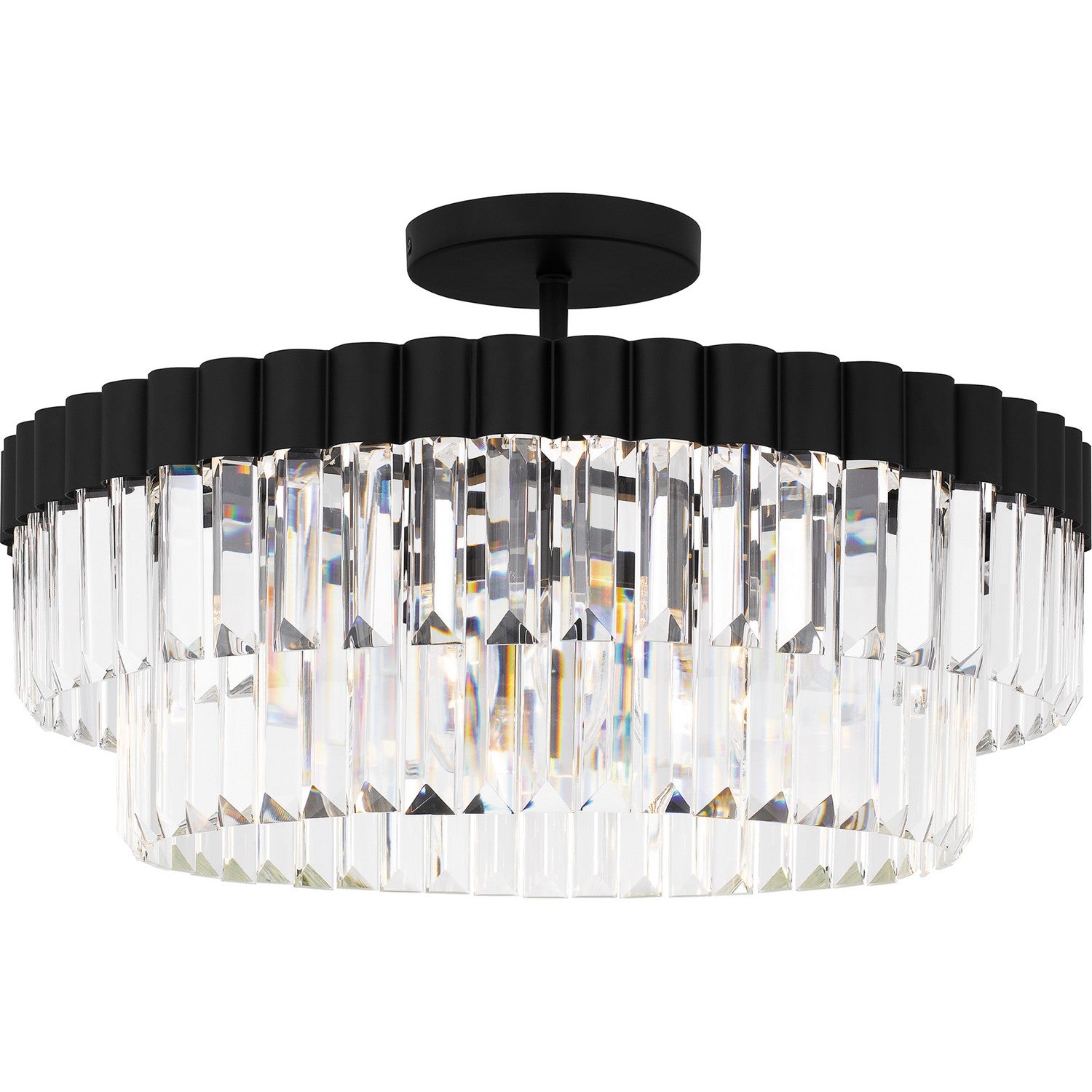 Quoizel - QSF6742MBK - Four Light Semi Flush Mount - Quoizel Semi-Flush Mount - Matte Black