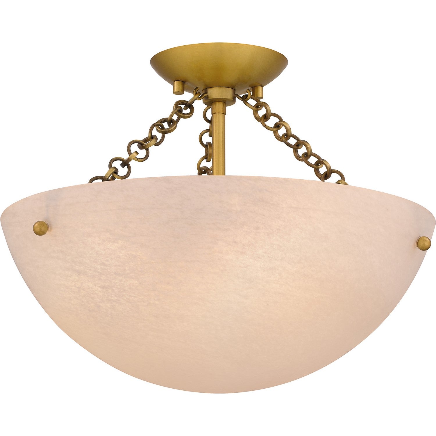 Quoizel - QSF6751BRG - Three Light Semi Flush Mount - Quoizel Semi-Flush Mount - Brushed Gold
