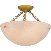 Quoizel - QSF6751BRG - Three Light Semi Flush Mount - Quoizel Semi-Flush Mount - Brushed Gold