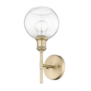Golden - 1945-1W BCB-GLOBE-CLR - One Light Wall Sconce - Axel - Brushed Champagne Bronze