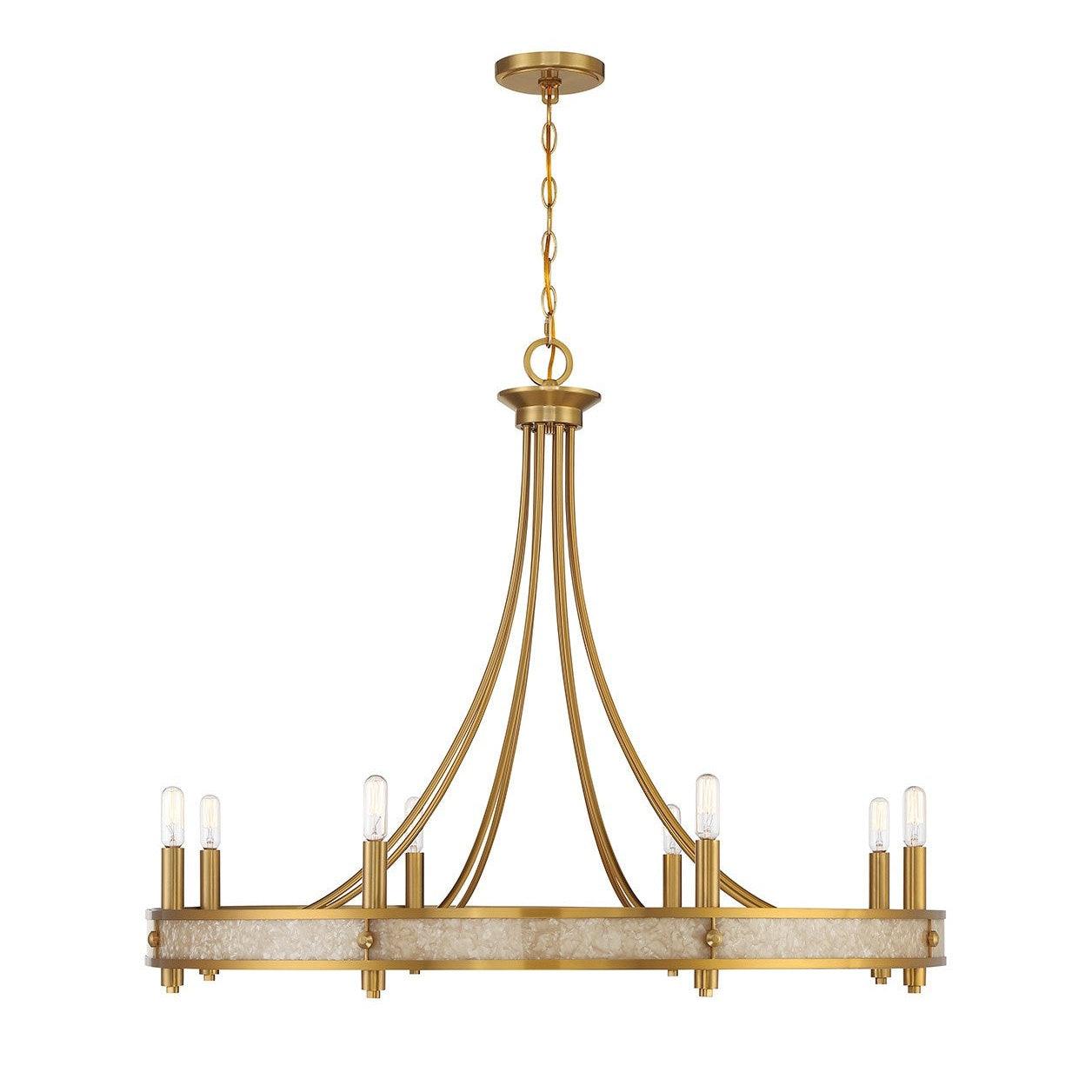 Savoy House - 1-2054-8-322 - Eight Light Chandelier - Camden - Warm Brass